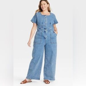 Ava Viv NWT Jean Jumper One Piece Flattering Size 18